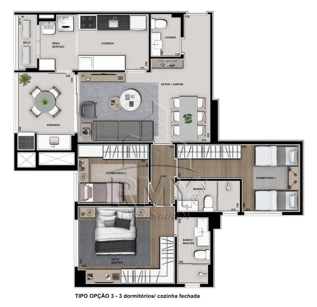 Apartamento à venda com 3 quartos, 105m² - Foto 11