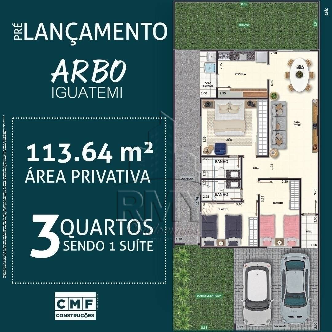 Casa de Condomínio à venda com 3 quartos, 113m² - Foto 2