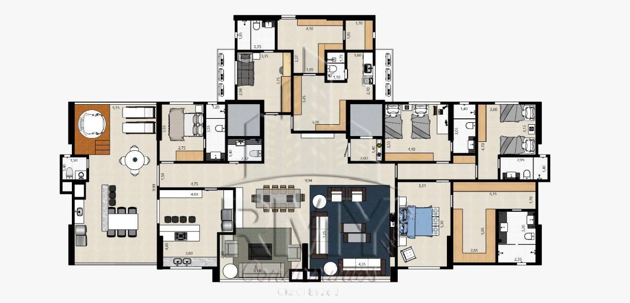 Apartamento à venda com 3 quartos, 165m² - Foto 6