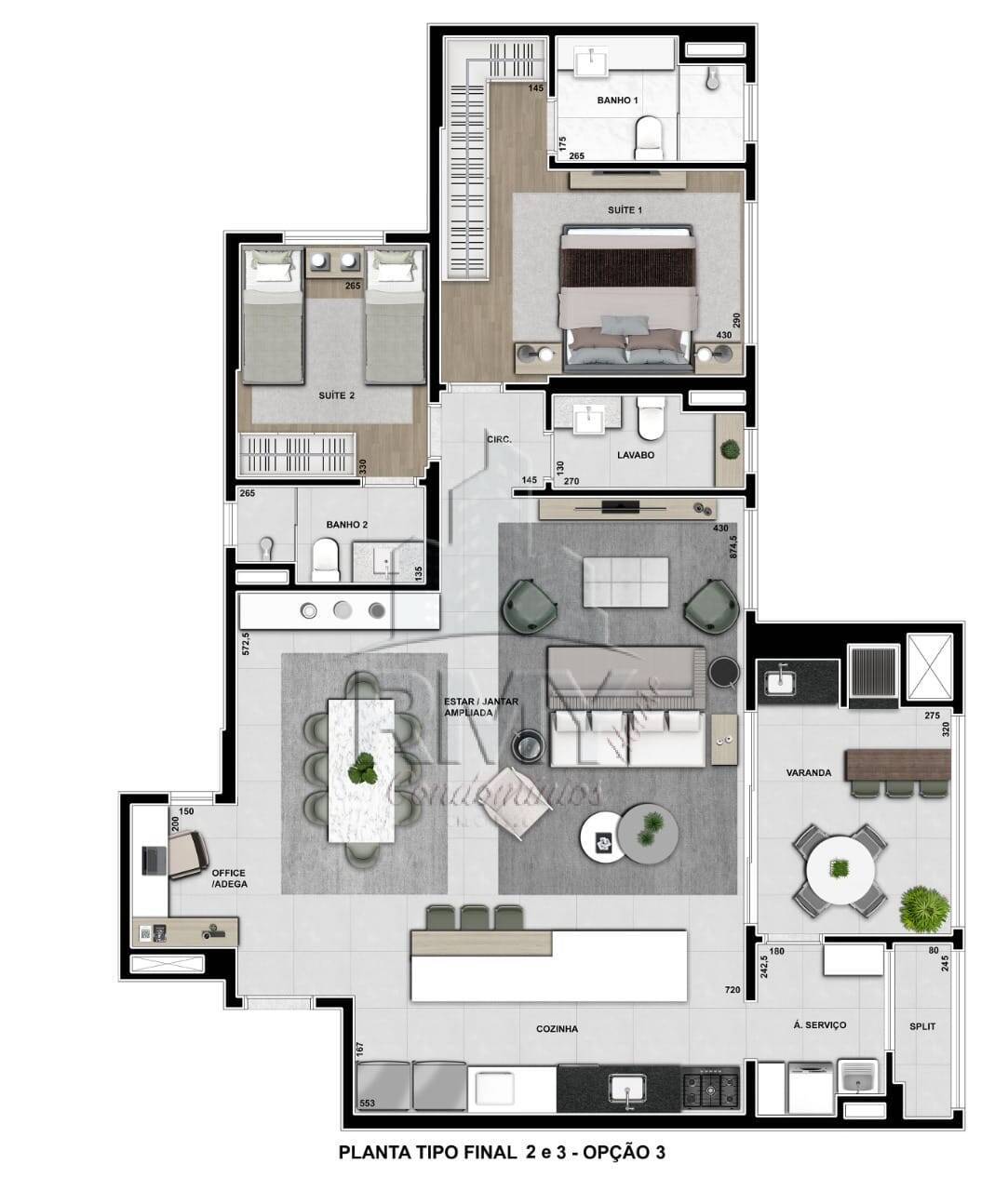 Apartamento à venda com 3 quartos, 132m² - Foto 22