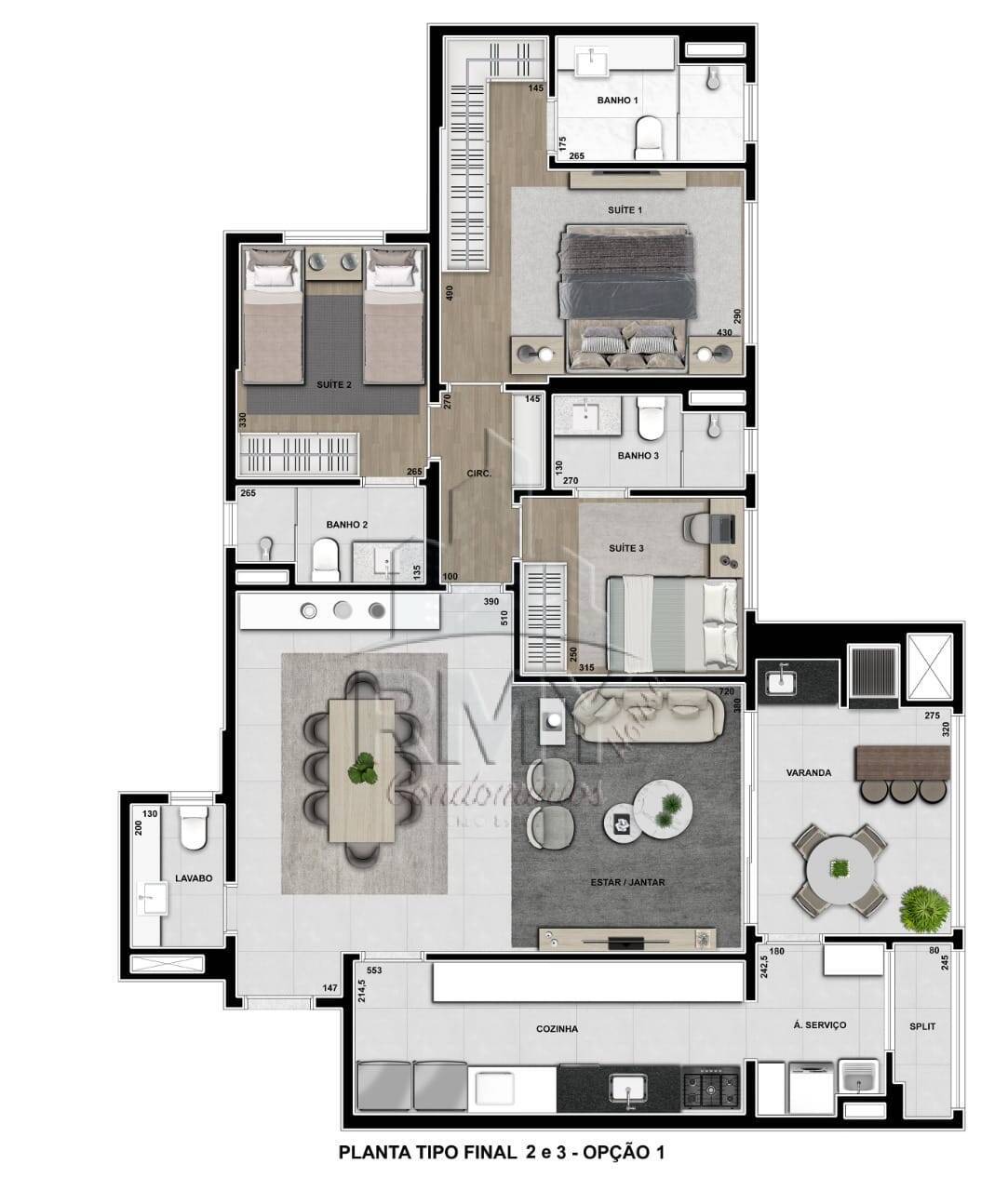 Apartamento à venda com 3 quartos, 132m² - Foto 44