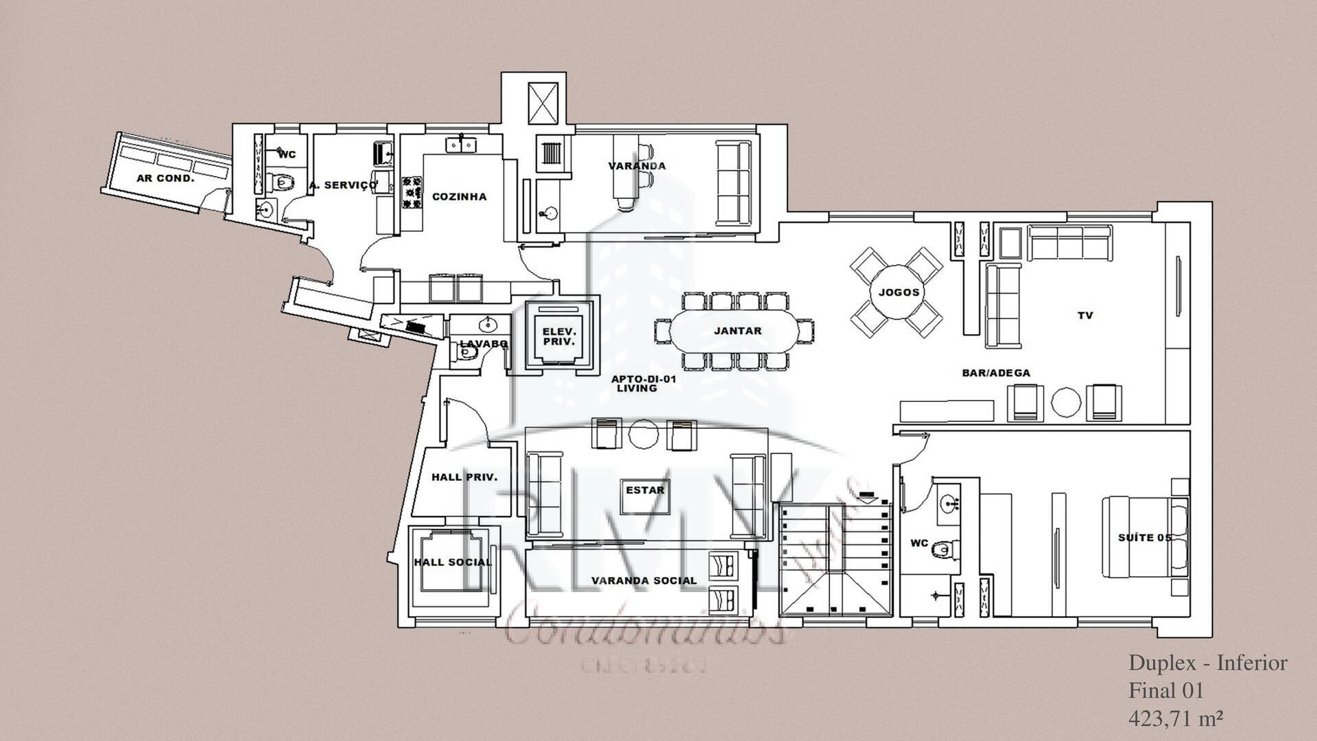 Apartamento à venda com 4 quartos, 209m² - Foto 24