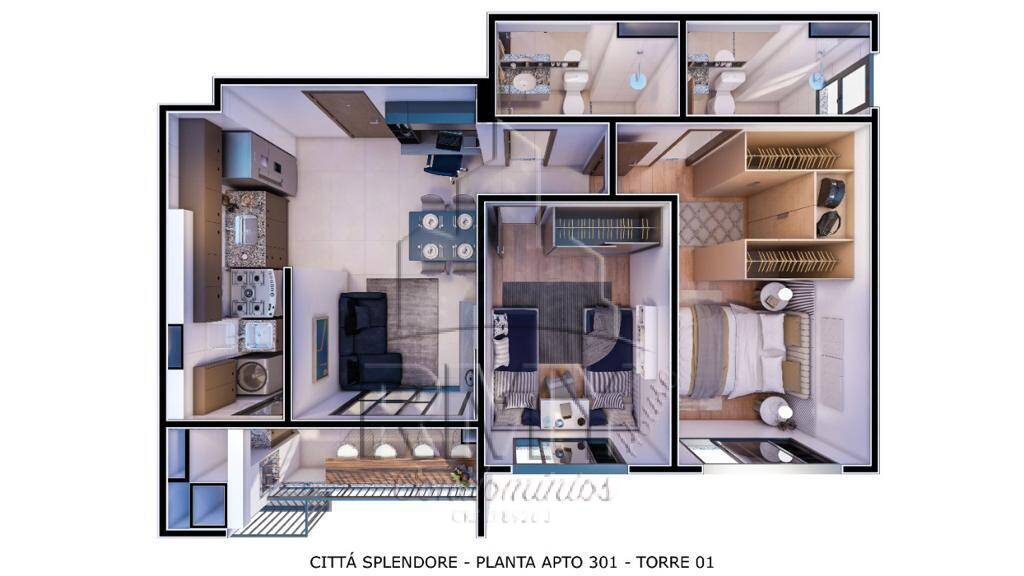 Apartamento à venda com 2 quartos, 56m² - Foto 22