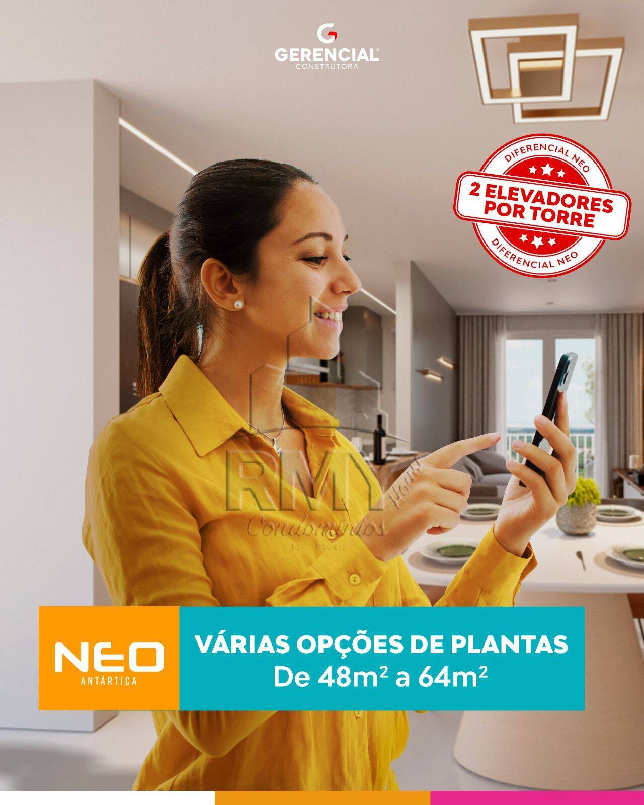 Apartamento à venda com 2 quartos, 52m² - Foto 4