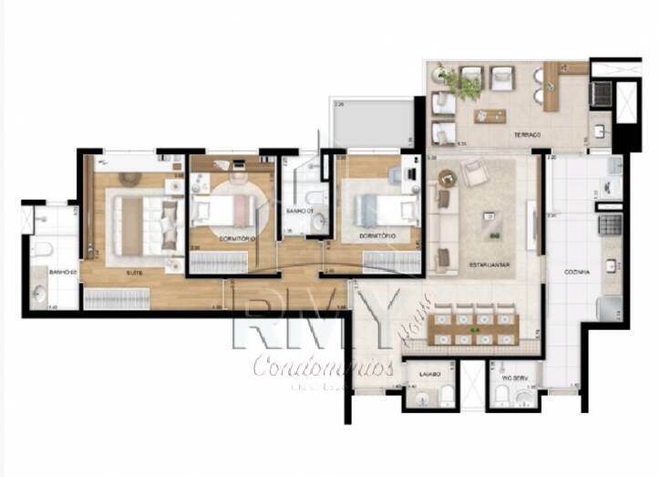 Apartamento à venda com 3 quartos, 119m² - Foto 6